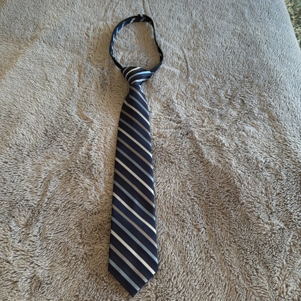 Teens, Gemstone Blue Striped Tie